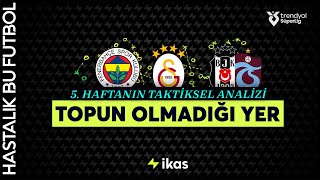 TOPUN OLMADIĞI YER  Trendyol Süper Lig 5 Hafta Taktiksel Analiz [upl. by Hite488]