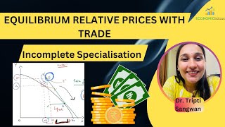 International Economics  Lesson 16  Equilibrium Relative Prices Incomplete Specialisation  Trade [upl. by Naejeillib]