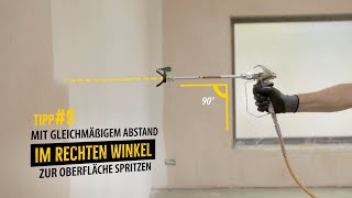 Richtig Airless Spritzen mit WAGNER Farbspritzsystemen  Tipps und Tricks [upl. by Aipmylo]