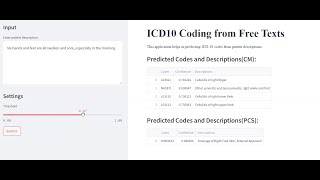 ICD10 Coding From Patients Description  Medical Coding  NLP [upl. by Frissell]