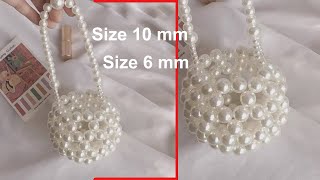 How to make Small Bead Bag 2024  DIY Step by Step [upl. by Eindys]