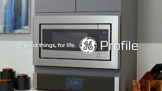 GE Profile Countertop Microwave Oven  BuiltIn Capable Microwave [upl. by Huckaby]