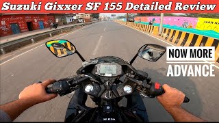 Suzuki Gixxer SF 155 2023 Detailed Walkaround  Ride Review  Gear Challenge [upl. by Meedan656]