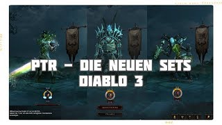 Diablo 3  PTR Die neuen Sets Barbar Zauberer amp WD [upl. by Oiralednac]