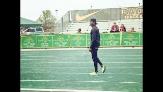 Trayvon Bromell workout session with Trentavis Friday [upl. by Ahsenauj]