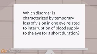 What are the symptoms of amaurosis fugax [upl. by Anerual]