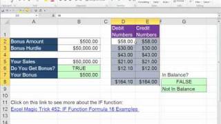 Office 2010 Class 38 Excel IF Function Formula Made Easy 7 examples [upl. by Nnaitak]