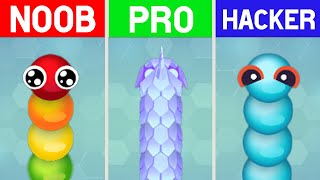 NOOB vs PRO vs HACKER In Snakeio [upl. by Huston736]