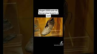 Elegant 2000yearold Roman shoe found in a well history [upl. by Tebzil]