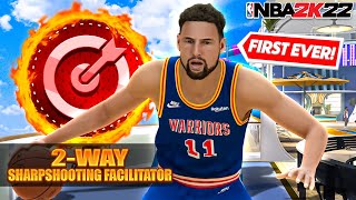 FIRST EVER 2 WAY SHARPSHOOTING FACILITATOR BUILD ON NBA 2K22 BEST GUARD BUILD ON NBA 2K22 [upl. by Groeg941]