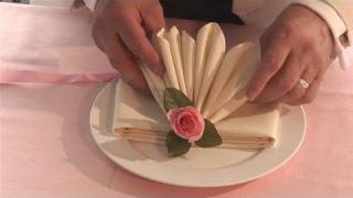 How To Fold Fancy Looking Napkins [upl. by Photima]