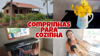 Comprinhas para Cozinha Simples e Rústica do sitio  Upgrade na pia [upl. by Hiroko582]