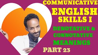 Denotative and connotative meanings  Lesson 23 [upl. by Melcher]