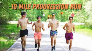 10 Mile Progression Run Sub 6 Miles [upl. by Cuda]