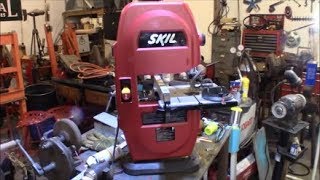 SKIL 9quotBandsaw 3386 setup and adjustments [upl. by Hasseman]