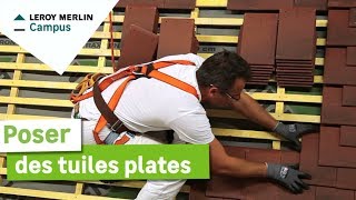 Comment poser des tuiles plates  Leroy Merlin [upl. by Derron]