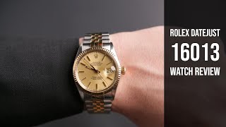 Mens Rolex 16013 Datejust Watch Review  Bobs Watches [upl. by Buzzell324]