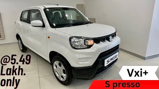 Maruti s presso top model 2023  ₹549 lakh 🔥😳 s presso vxi plus 2023 [upl. by Riana]