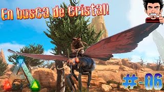 ARK Survival Evolved Scorched Earth  Buscando cristal con nuestra Lymantria gameplay español [upl. by Matthieu]