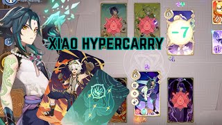 5 matches Xiao hypercarry  Genshin Impact TCG [upl. by Shue859]