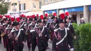 la fanfara dei carabinieri per il 200° aniversario a Portoferraio [upl. by Ahsienod]