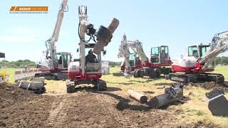 Takeuchi TB260 Kompaktbagger mit TAK LOCK System [upl. by Bergwall]