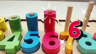 Best Learn Numbers Color Matching and Counting  Fun Learning For Preschoolers [upl. by Ayama209]