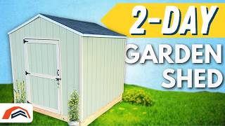 Complete DIY Shed Build  Basic 8x8 [upl. by Gargan]