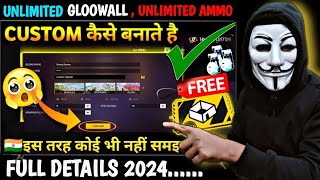 CUSTOM कैसे बनाते हैं 2024  FREE FIRE CUSTOM KAISE BANATE HAI  HOW TO CREATE CUSTOM IN FREE FIRE [upl. by Granese39]