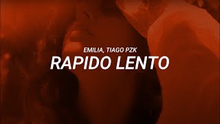 Emilia Tiago PZK  Rápido Lento KARAOKE [upl. by Elleinnad]