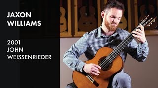 Johanson Prelude 9  Jaxon WIlliams plays 2001 Weissenrieder [upl. by Vitalis]