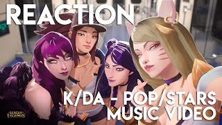 REACTION KDA  POPSTARS League of Legends Music Video  TradeChat [upl. by Kylie238]