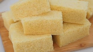 4 Ingredient Sponge Cake No Oven Needed [upl. by Lezirg]