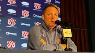 Auburns Hugh Freeze talks bowl prep roster and more [upl. by Essilevi128]