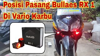 pasang lampu tembak D2 laserBullaes RX1 di bawah hedlamp vario karbu relay lampu motor led light [upl. by Oicaroh]