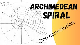 How to draw Archimedean spiral engineering drawing [upl. by Frida]