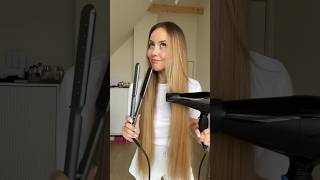 Straightener OR Dryer hairstyle hairtok hairstyling longhair longhairshairstyle hairtutorial [upl. by Noelle105]