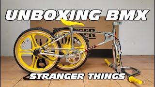 BMX REVIEW  UNBOXING BMX DARI SERIAL NETFLIX STRANGER THINGS PART 1 iosbmx tarakagarage [upl. by Haney]