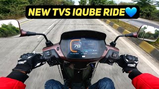 New Tvs Iqube S Electric Ride Review  2024 Iqube  Best Electric Scooter [upl. by Chun]