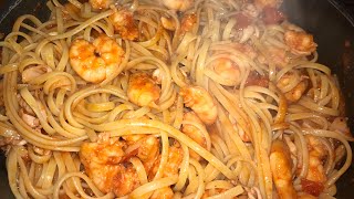 Makarona Linguine Me Fruta Deti  Pasta Linguine With Sea Food [upl. by Kall]