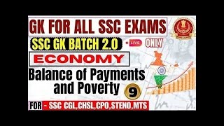 Lecture9 BALANCE PAYMENTS ampPOVERTY  ECONOMICS by Parmar SSC parmarssc ssccgl cgl2024 parmarsir [upl. by Rodriguez9]