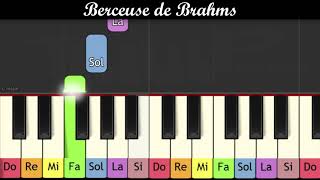 Apprendre la plus jolie des berceuses au piano très facile pour enfants ou débutants [upl. by Yxor]