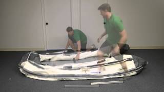 Inflatable Boat Deflation And Storage Tutorial  Newport Vessels [upl. by Eenaej]