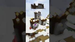 Minecraft DarkWood castle in tundra village🏰 minecraft castle hymnfortheweekend [upl. by Rocca390]