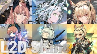 Arknights Passenger Rosmontis Nearl the Radiant Knight 「L2D Skins」 [upl. by Neehsas194]