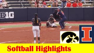 Iowa vs Illinois Softball Game 2 Highlights May 4 2024 [upl. by Woolley]