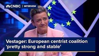 Vestager European centrist coalition pretty strong and stable [upl. by Nitsirhc]