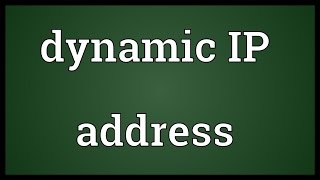 Dynamic IP address Meaning [upl. by Camille912]