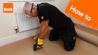 How to fit carpet part 1 grippers amp underlay [upl. by Fornof]