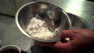 Cooking How to make softshell crab tempura [upl. by Adlez]